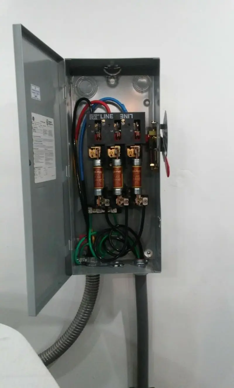 Three-phase disconnect switch installed for Electrical Wiring & Rewiring in Sunset Beach