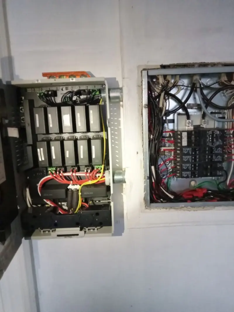 Electrical panel upgrade completed for Security Camera Wiring in Sunset Beach